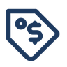 Transparent fee icon